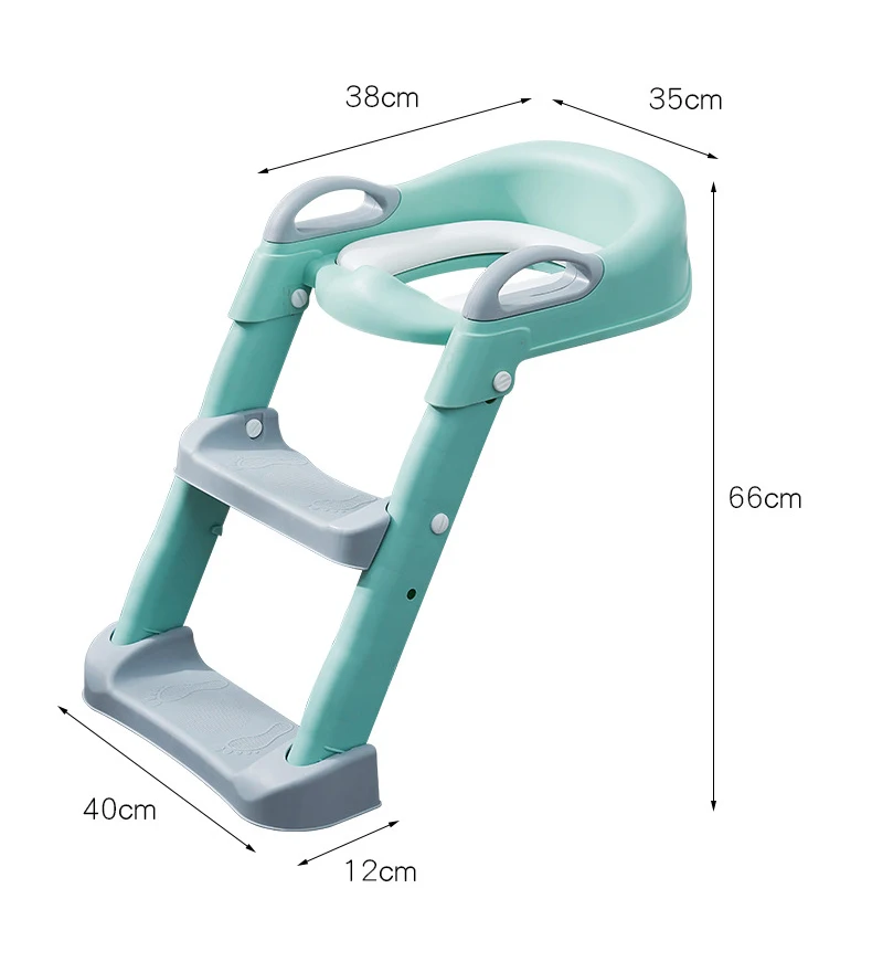 1-8 Years Children's Potty Baby Toilet Seat With Adjustable Ladder Infant Toilet Training Folding Seat Baby Potty Training Seat 3
