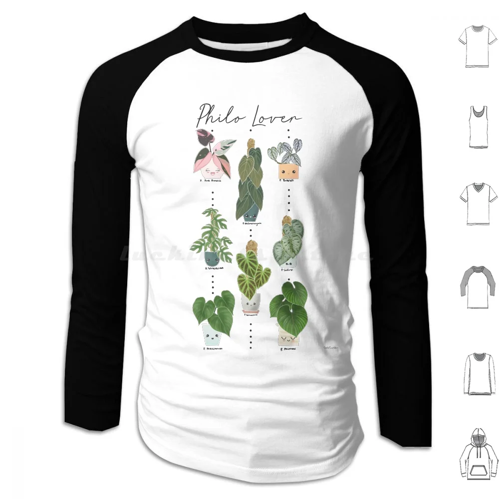 Philodendron Lover Felpa Con Cappuccio In Cotone Manica Lunga Set Hoya Hoyamygosh Piante Da Casa Pianta Signora Piante D'Appartamento Kuaii Piante Car