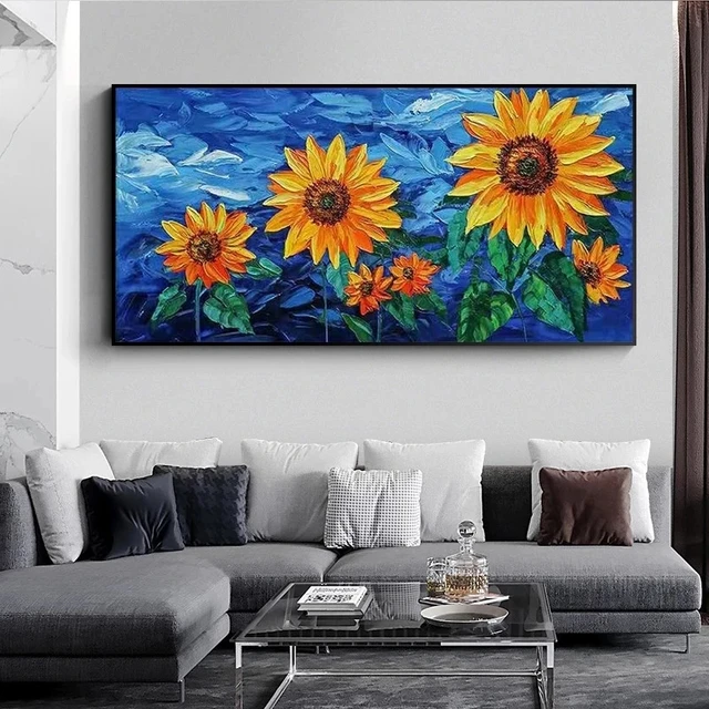 Sunflower Diamond Painting Full Square Round Drill Wall Art Vintage  Pictures 3 Pcs Set For Living Room Kitchen Modern Home Decor - Diamond  Painting Cross Stitch - AliExpress