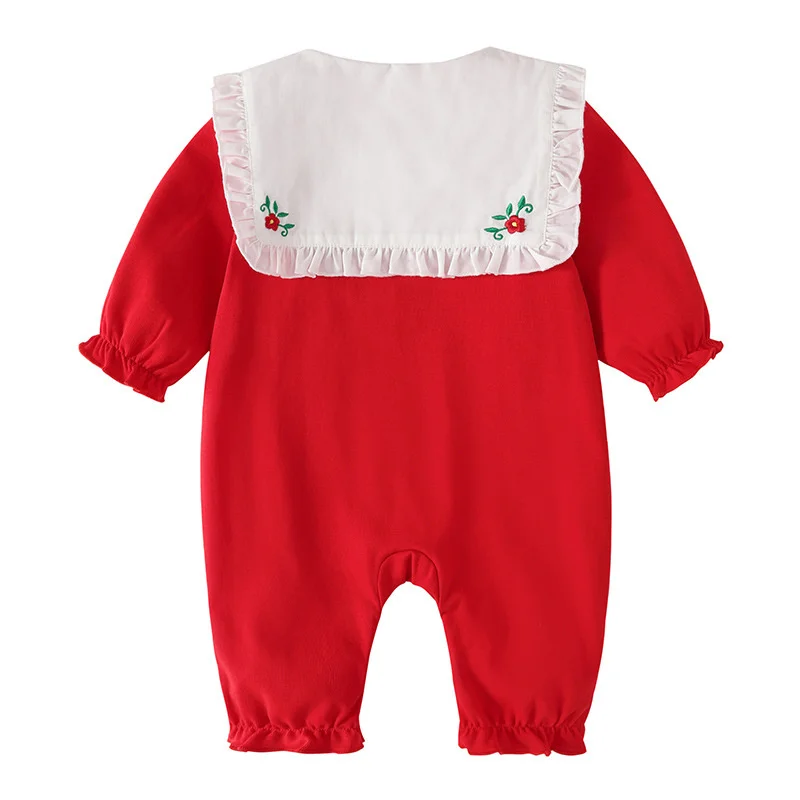 Autumn New Baby One-piece Clothes Girl Baby Full Month Old Long Sleeve Ha Yi Climbing Clothes