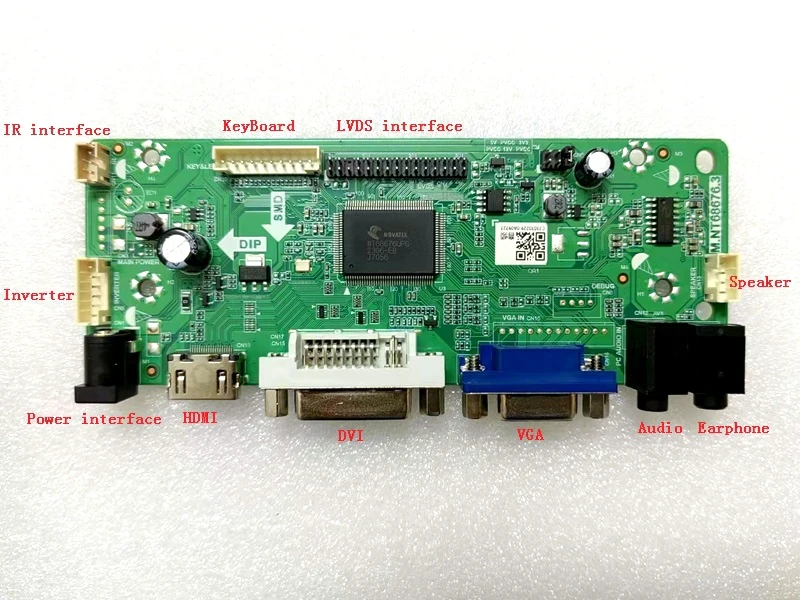 Плата управления Yqwsyxl, комплект для монитора B156HW01 V.3 V3, HDMI + DVI + VGA, светодиодный экран, драйвер для управления