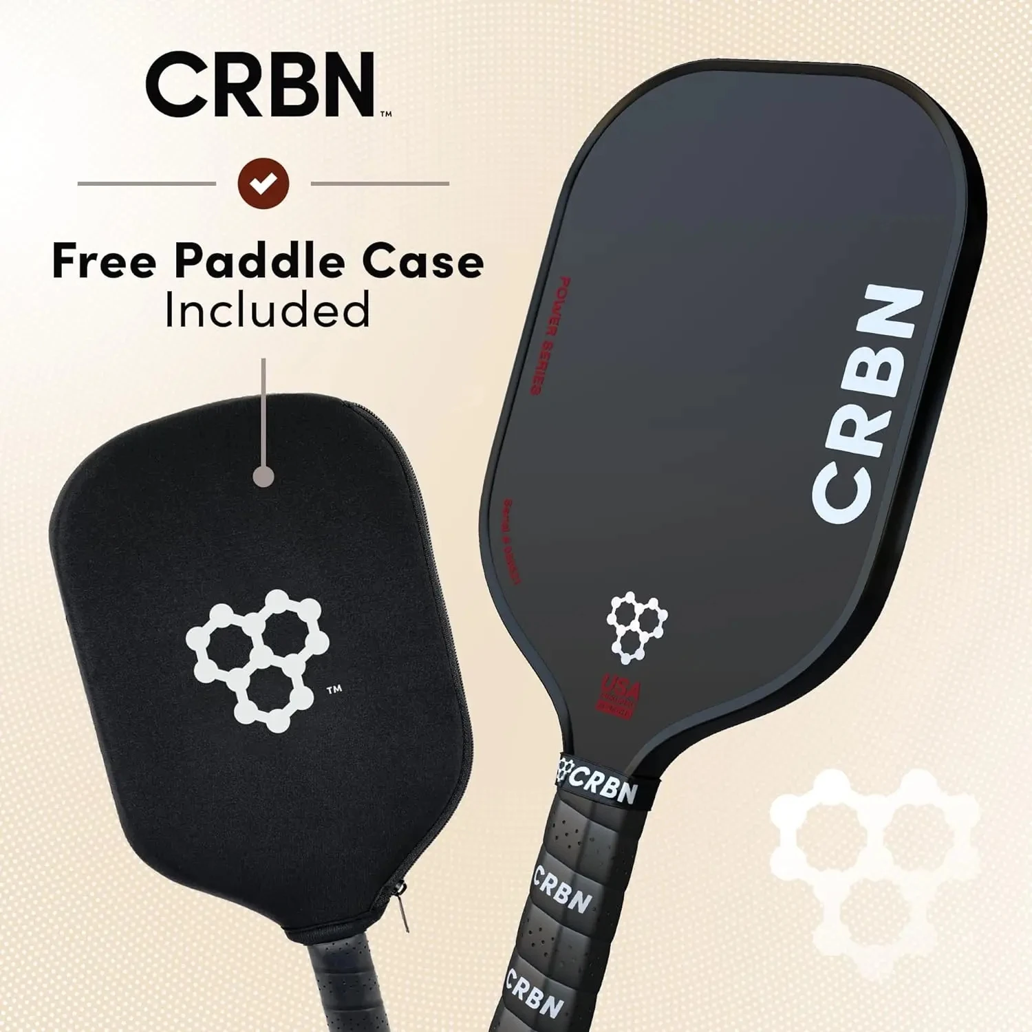 Pickleball Paddle USAPA Approved for Tournament Play Carbon Fiber Pickle Ball Racket Pickleball Paddles Set