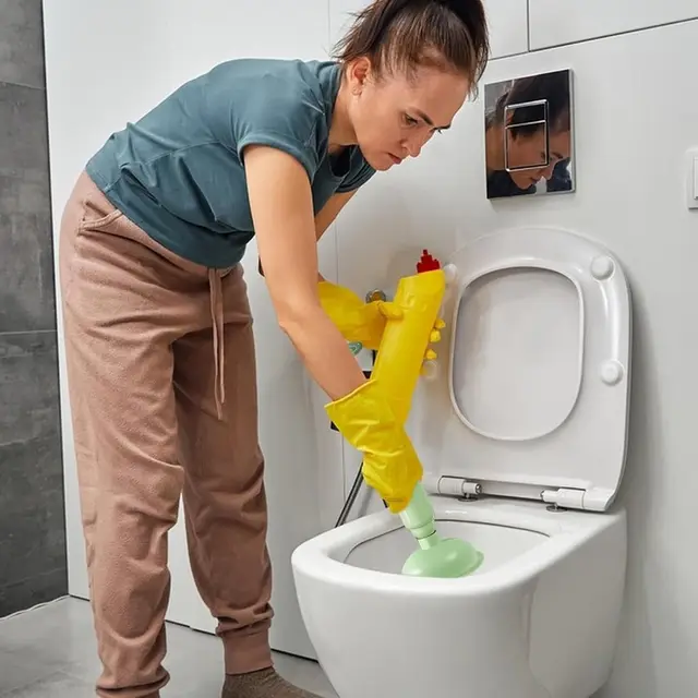 Toilet Plungers for Bathroom High Pressure Bathroom Plunger for Toilets Flexible Sewer Unclogging Tool Air Plunger Drain Clog Re 3