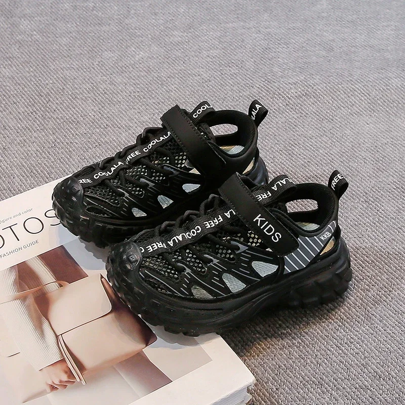 Breathable Mesh Kids Running Shoes Non Slip Summer