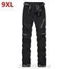 Spring Winter plus size casual pants male thick waterproof trousers sandtroopers big size soft shell pants male 9XL 8XL 7XL 1