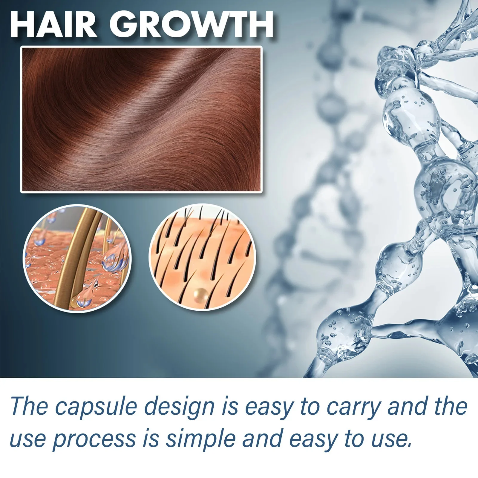 Hair Growth Serum 7 Days Fast Regrowth Essential Capsule Anti Hair loss Baldness Repair Damaged Scalp Treatment For Women Men