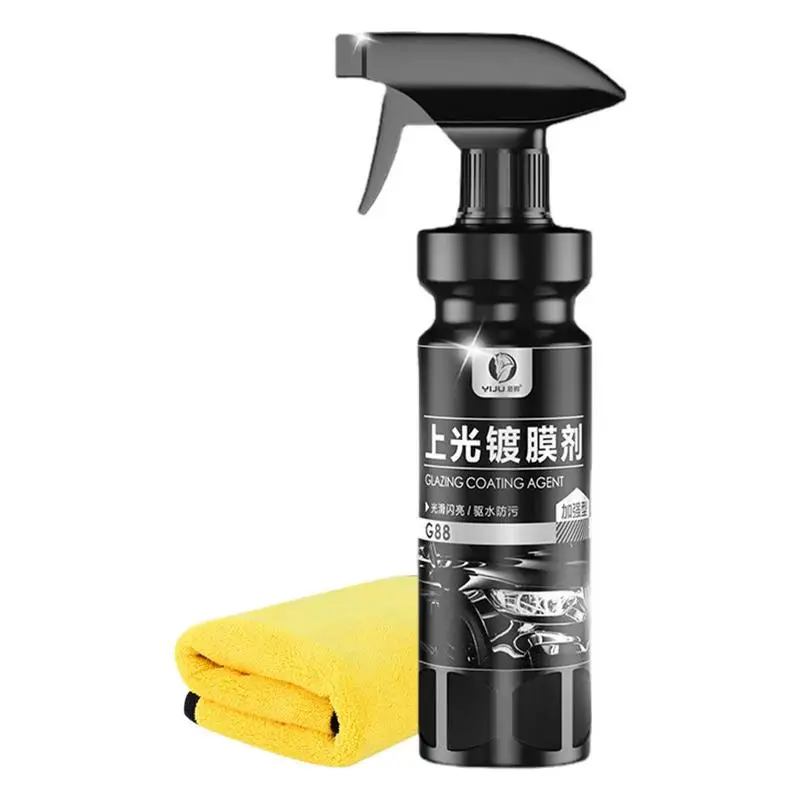 

Car Interior Repair Spray Glazing Gloss Coating For Car Deep Cleaning 500ml Gloss Coating Agent For Car Metal Wheel Headlights