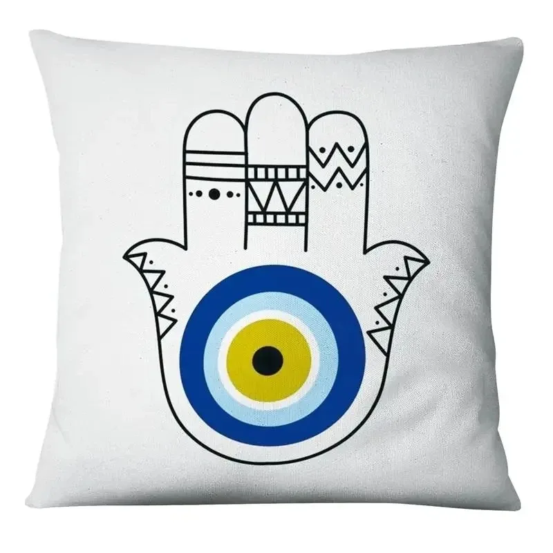 Evil Eye Symbol Art Print Cushion Cover Pillows Case Decor Home Living Room Sofa Square Throw Pillowcase for Office Chair Seat 3