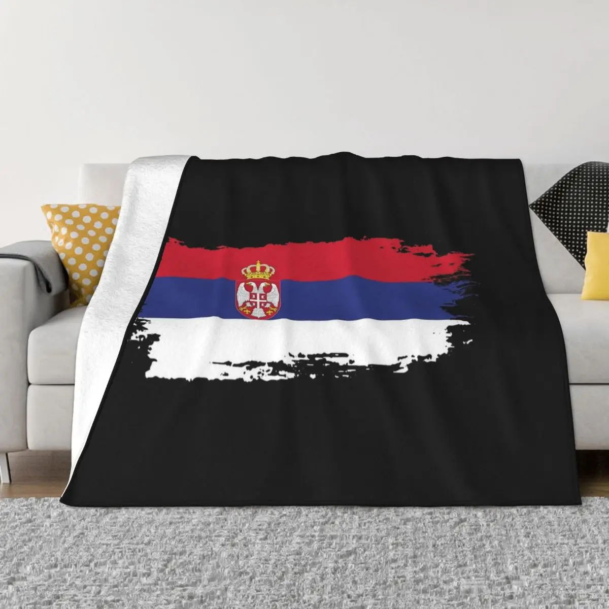 

Одеяла с абстрактным флагом, бархатный принт, портативные теплые Пледы для постельного белья, уличное одеяло
