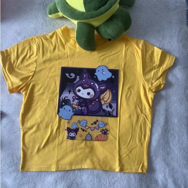 Kawaii Vestido geral gráfico de sapo de desenho animado sem camiseta