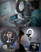 Overhead Tripod for Phone with Ring Light Desktop Cellphone Bracket for Video Shooting Table Mobile Mount for Filming Recording - Image 4