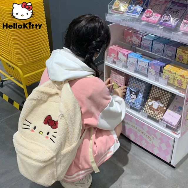 Hello Kitty Stuffed Animal Backpack  Hello Kitty Sanrio Backpack - Kawaii  Cartoon - Aliexpress