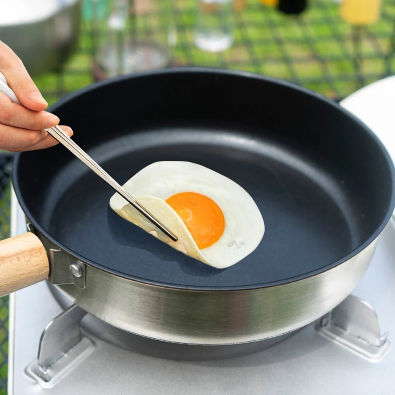 캠핑 조리기구 세트, 1-7 인용, 경량 휴대용 냄비 및 팬, 운반 가방 포함, 야외 캠핑에 적합 11 스틱 코팅이 없는 휴대용 캠핑 프라이팬 캠핑객 및 여행자 프라이팬을 위한 경량 야외 조리기구