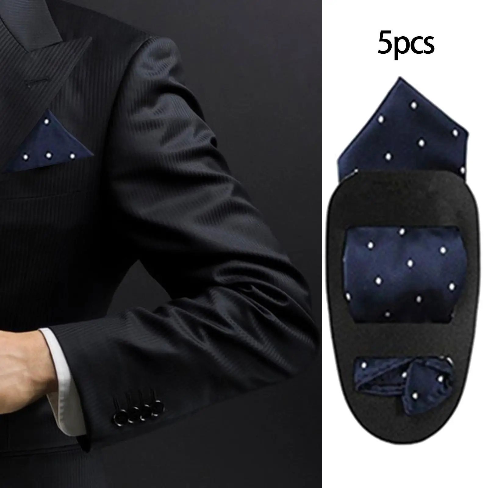 5 Pieces Pocket Square Holder, Square Scarf Holder, Pocket Towel Holder Support for Men’S suits, Vests, Dinner Jackets