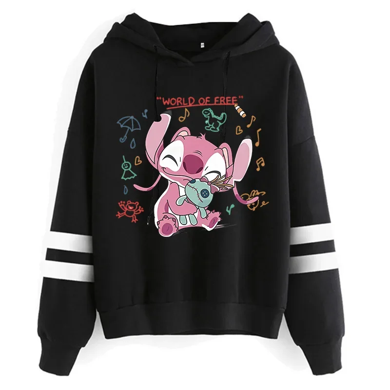 thumbnail image 1 of Sudadera con capucha de dibujos animados de Disney para mujer, sudadera divertida Y2k de Lilo Stitch, Sudadera con capucha de Manga de Anime, ropa femenina, 1 of 5