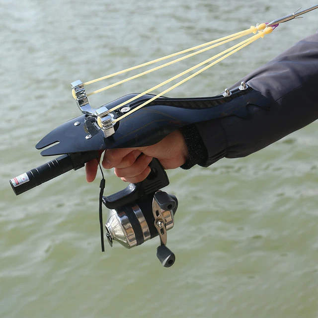 Power New Fishing Slingshot with Laser Hunting Slingshot Powerful