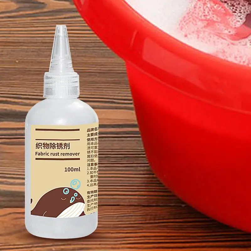 Rust Stain Remover For Clothes 100ml Laundry Stain Remover Clothes Roller Multi-Fabric Cleaner Clothing Cleansing