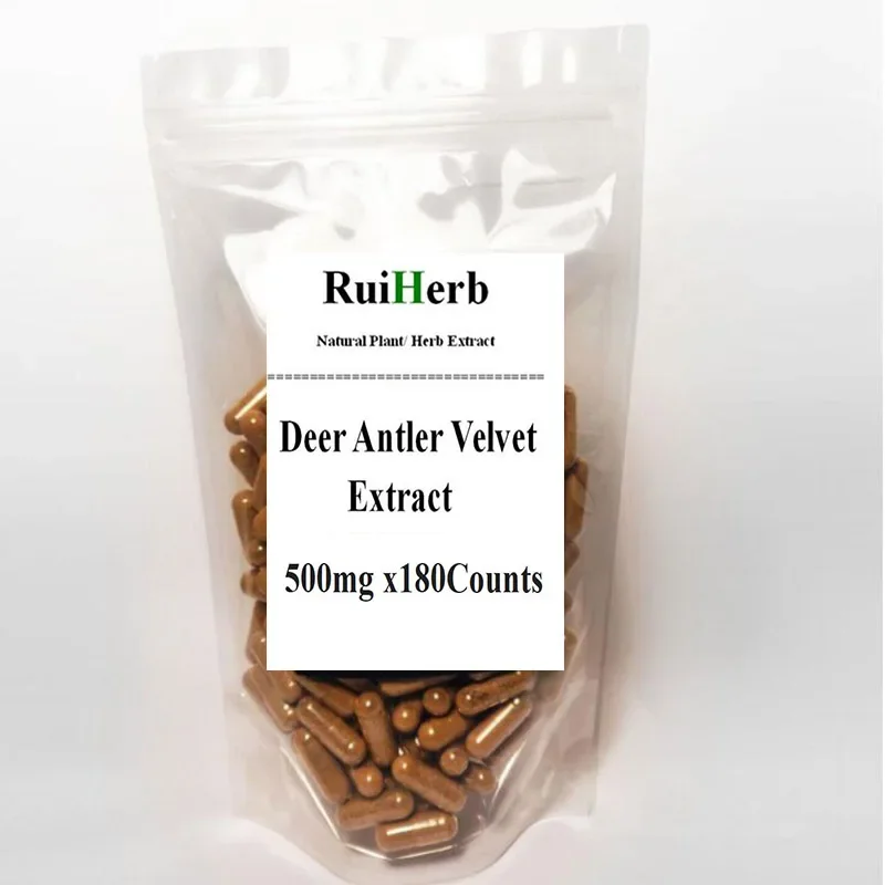 

1Pack Deer Antler Velvet 20:1 Extract Capsules 500mg x 180pcs