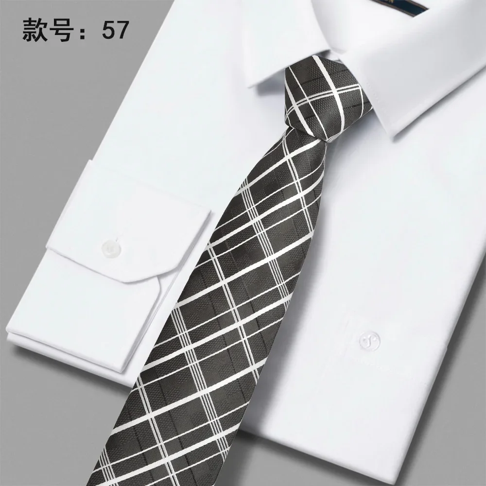 New Polyester Silk 6cm Tie Men Business Leisure Polyester Silk Business Casual Tie