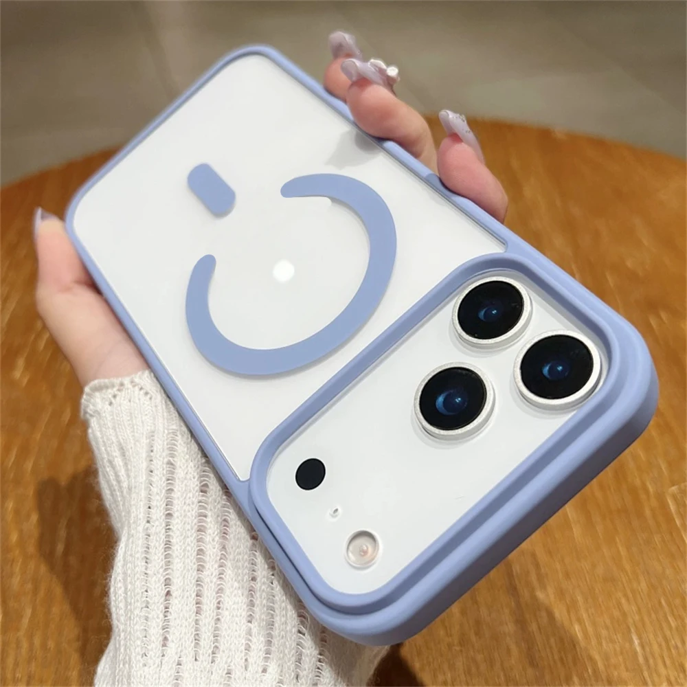 Magnetic Clear Protective Cover with Enhanced Wireless Charging Compatibility