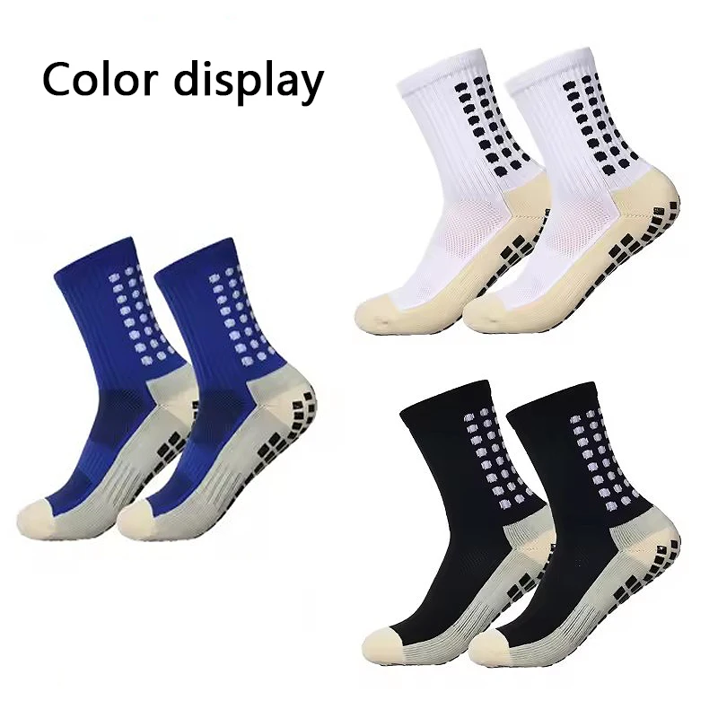 3 Pairs of New Men's Football Socks Sports Bike Grabbing Socks Anti Slip Grabbing Pads Football Basketball Sports Socks