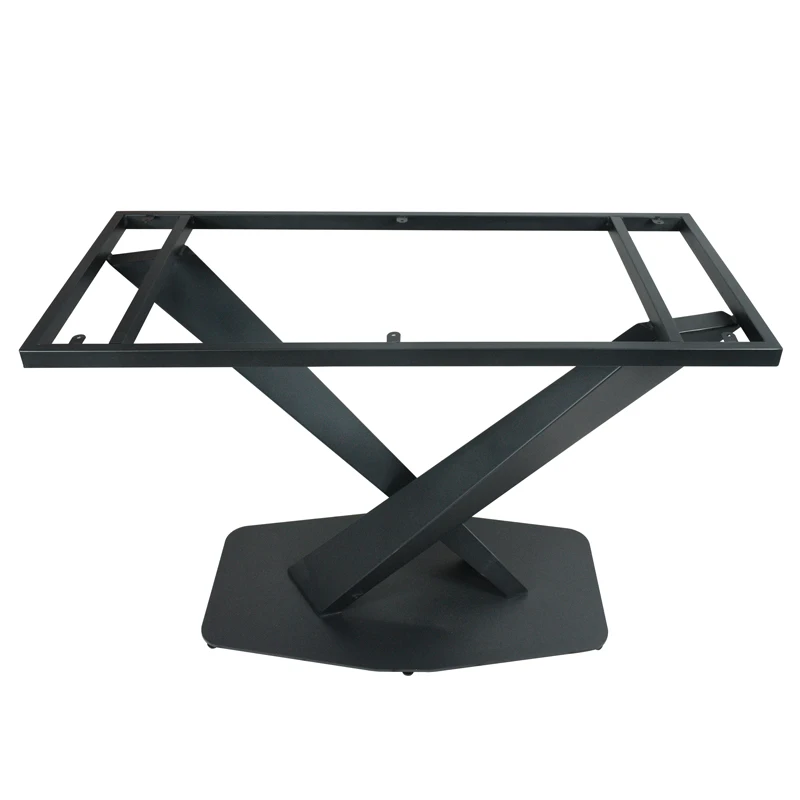 

Custom Industrial V Shaped Iron Table Legs Metal Frame Dining Room Table Base