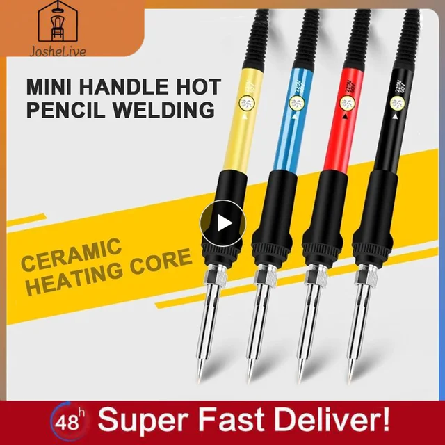 60W Temp. Adjustable Electric Solder Iron Welding Heat Pen Rework & Repair  Tools