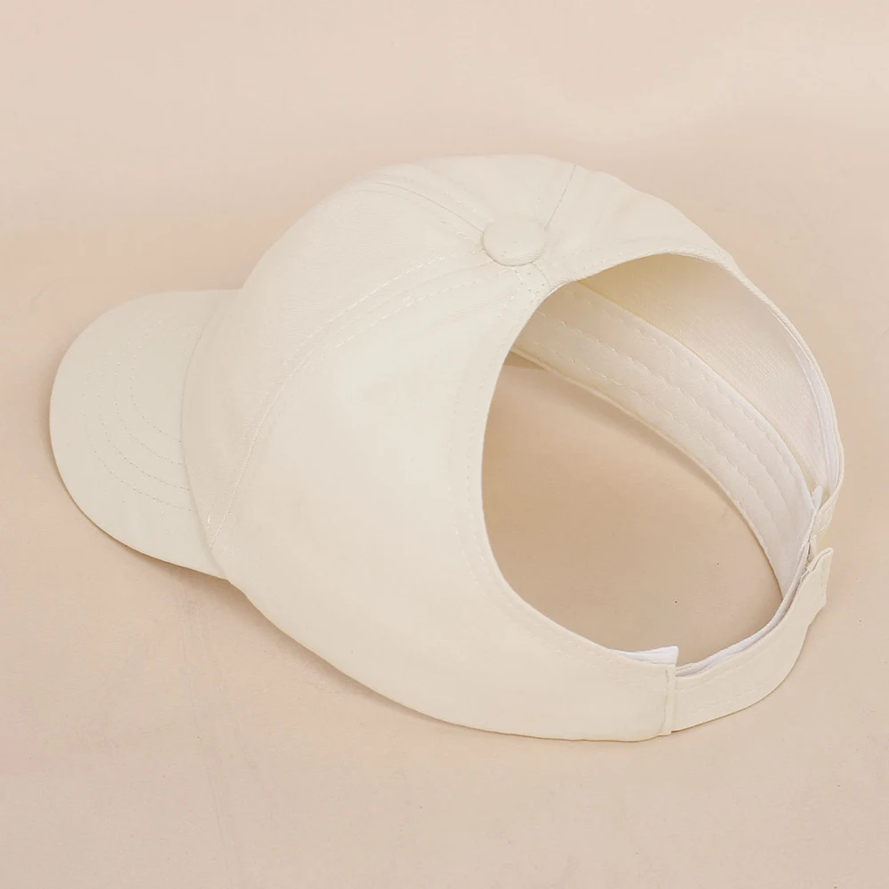 Children's High Ponytail Baseball Cap Boy Girls Breathable Hats For Kids Solid Simple Outdoor Travel Suncreen Cap Baby Hat