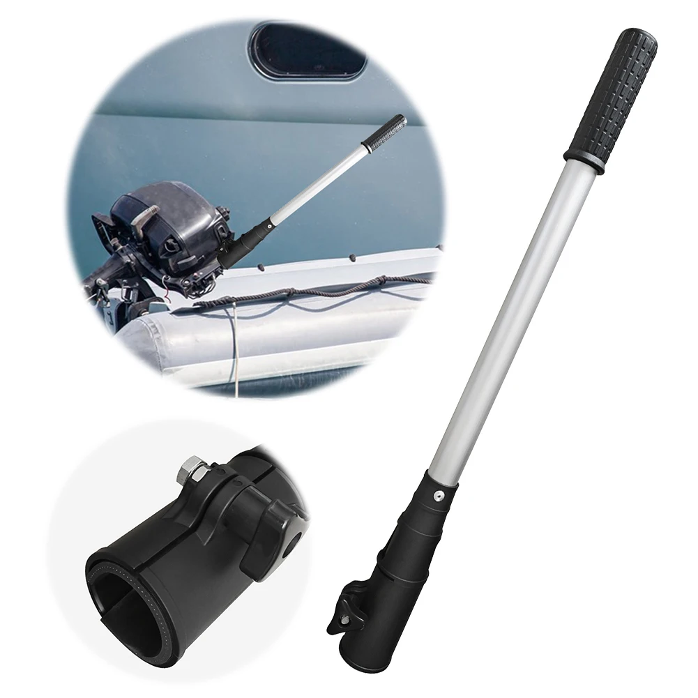 Outboard Tiller Extension Handle Adjustable Fit Extendable Grip Throttle Control Extension Rod for Boat Accessory
