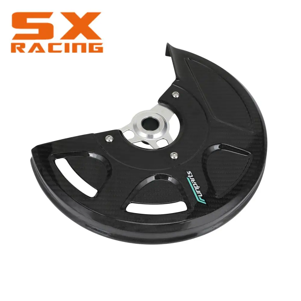 Funparts 오토바이 프론트 브레이크 디스크 켈리퍼 가드, 혼다 CR125R/250R 2004-2007 CRF250X CRF450X 2004-2017 CRF450RX 2017-2023 용
