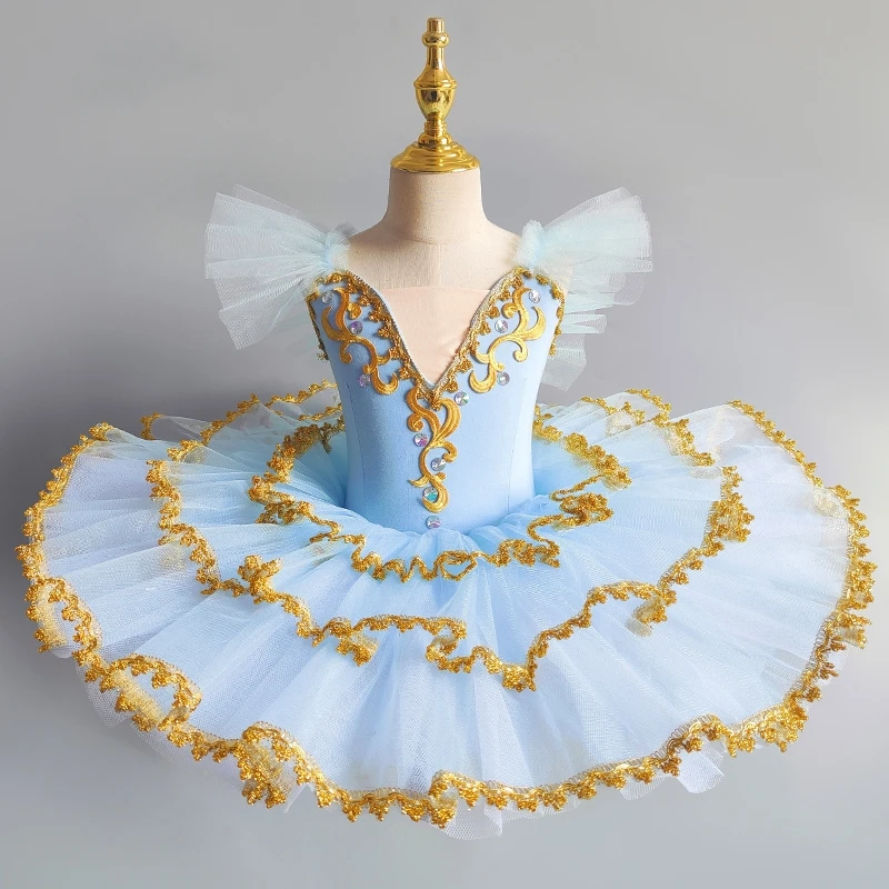 Girls Baet Dress Children Professional Swan Lake Performance Clothes Pancake Tutu Princess Dress Leotard Party Ballet Skirt