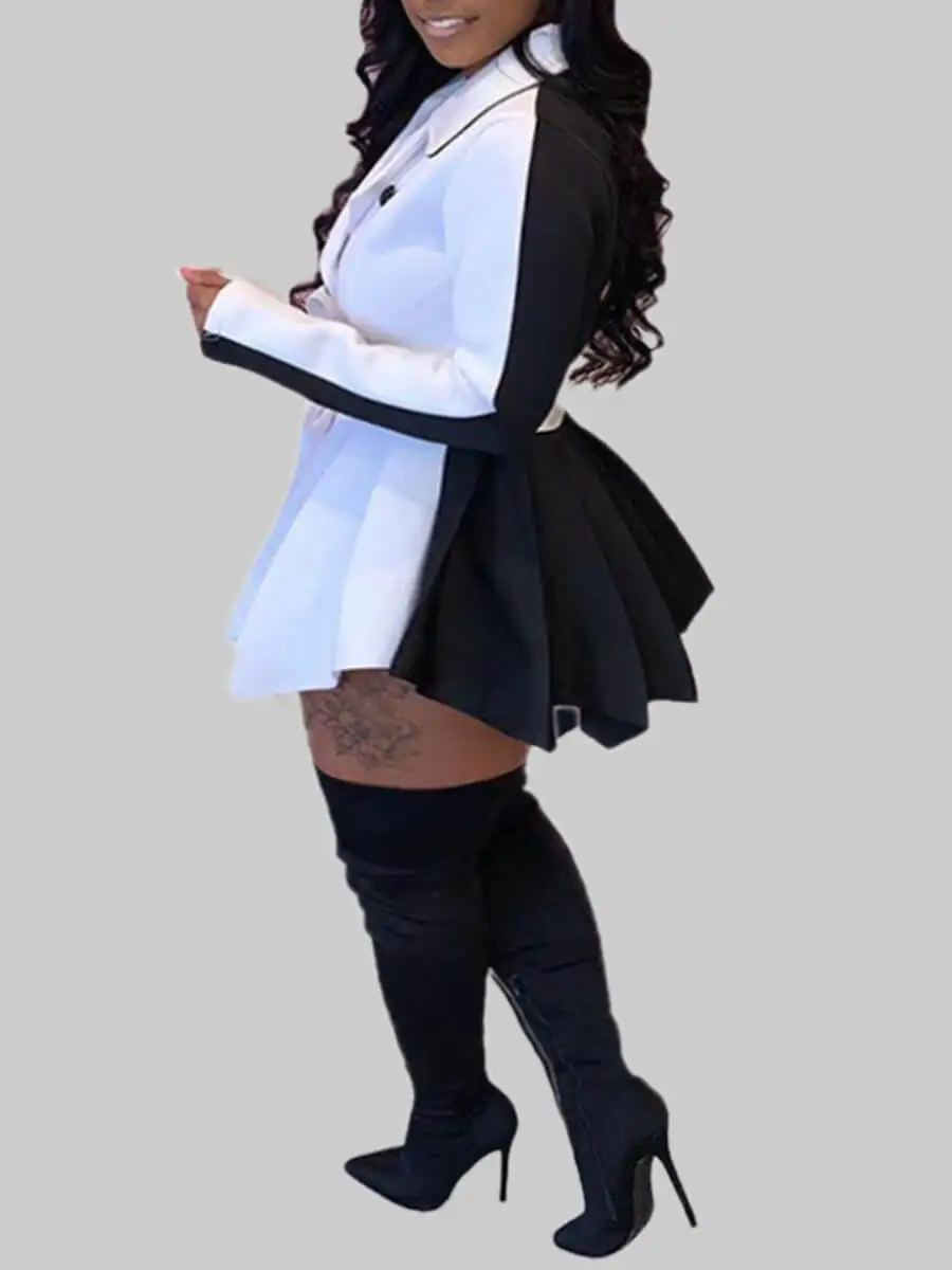 Рисунок 2 - Женское платье-мини с отложным воротником