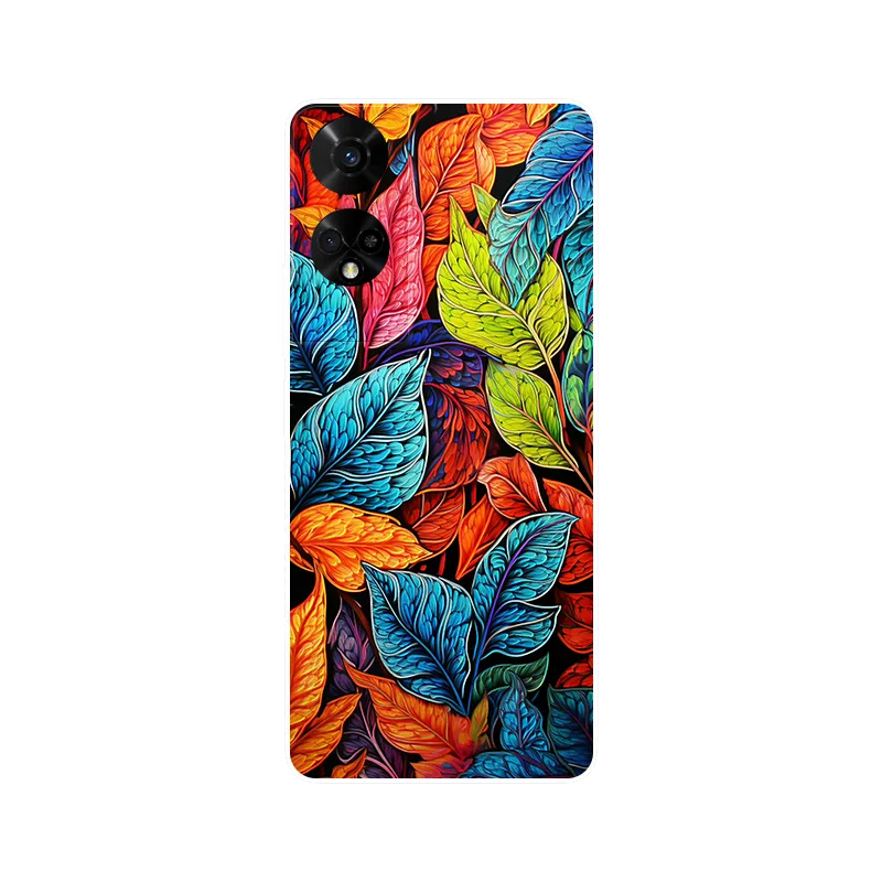Panda Leaves Soft Silicone Phone Case - Bumper Back Cover