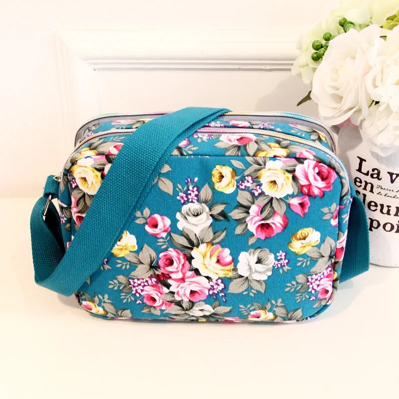 Women's Canvas Bags Shoulder Diagonal Small Square Handbag Multifunctional Large Capacity Nylon Crossbody Bag crossbody bag women shoulder bag