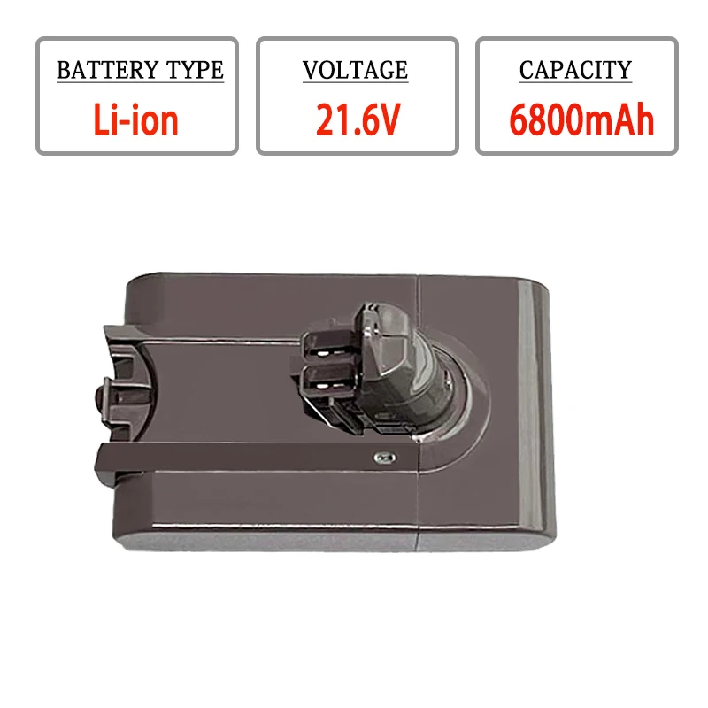 

Литий-ионный аккумулятор 21,6 в 4,8/6,8/9,8/Ач для Dyson DC58 DC59 DC61 DC62 DC74 SV07 SV03 SV09