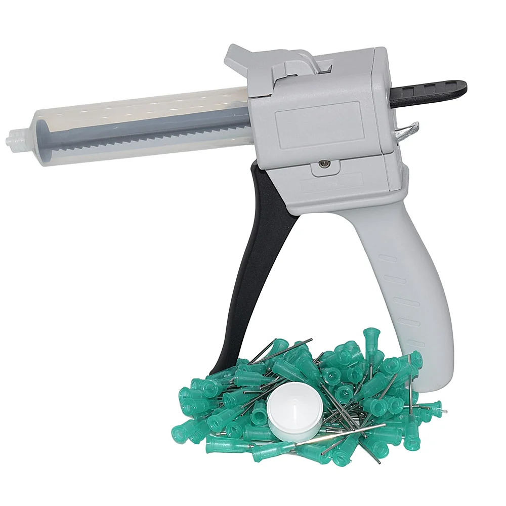 100pcs 18G Needle Blunt Dispensing Tip and 30cc Glue Dispenser Syringe