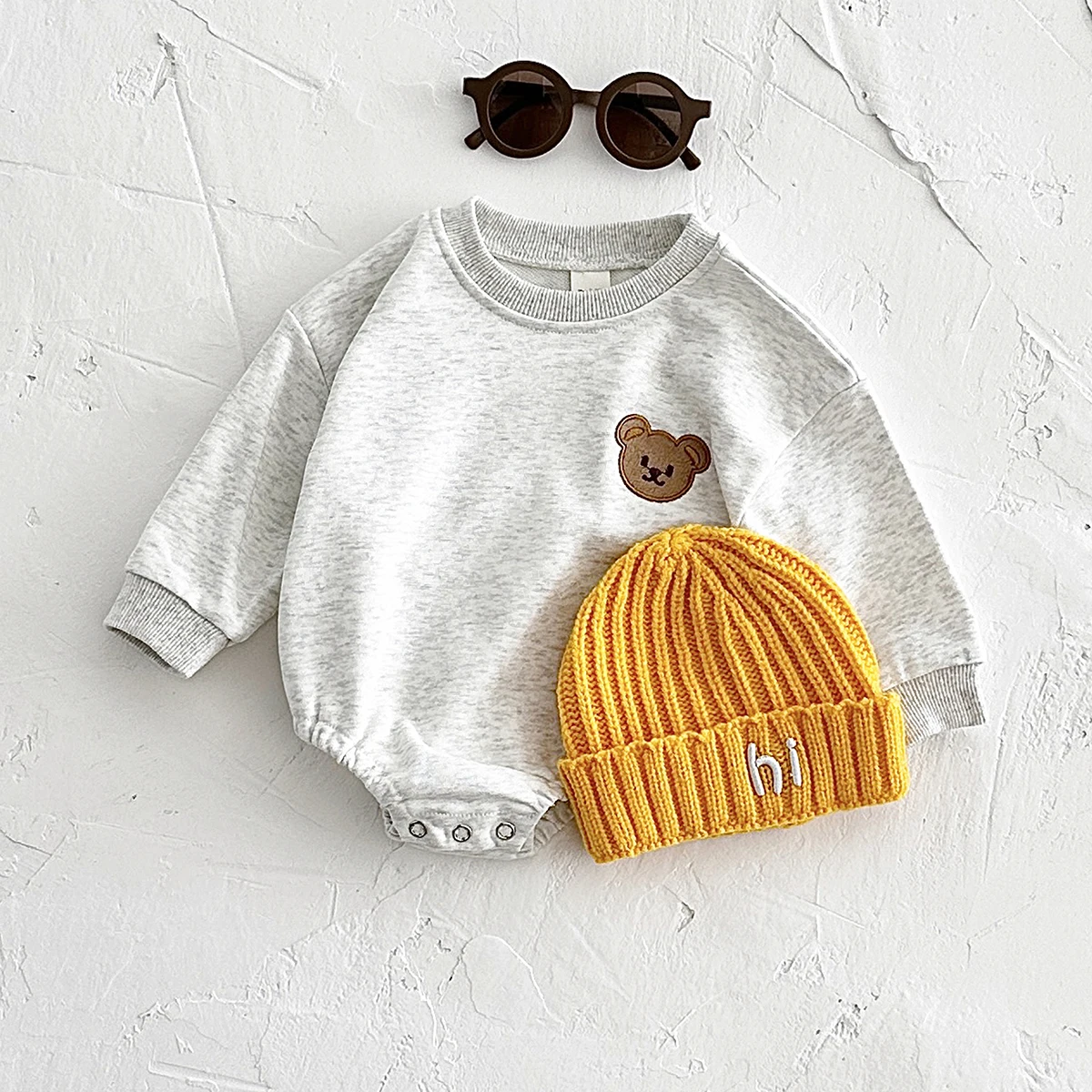 Baby Clothes Romper Long Sleeve Bear Sweatshirt Sweet Lavender Terry Cotton 0-2Y Newborn Boy Girl Bodysuits Infant Fall Winter 21 Baby Clothes Romper Long Sleeve Bear Sweatshirt Sweet Lavender Terry Cotton 0-2Y Newborn Boy Girl Bodysuits Infant Fall Winter - Image 5