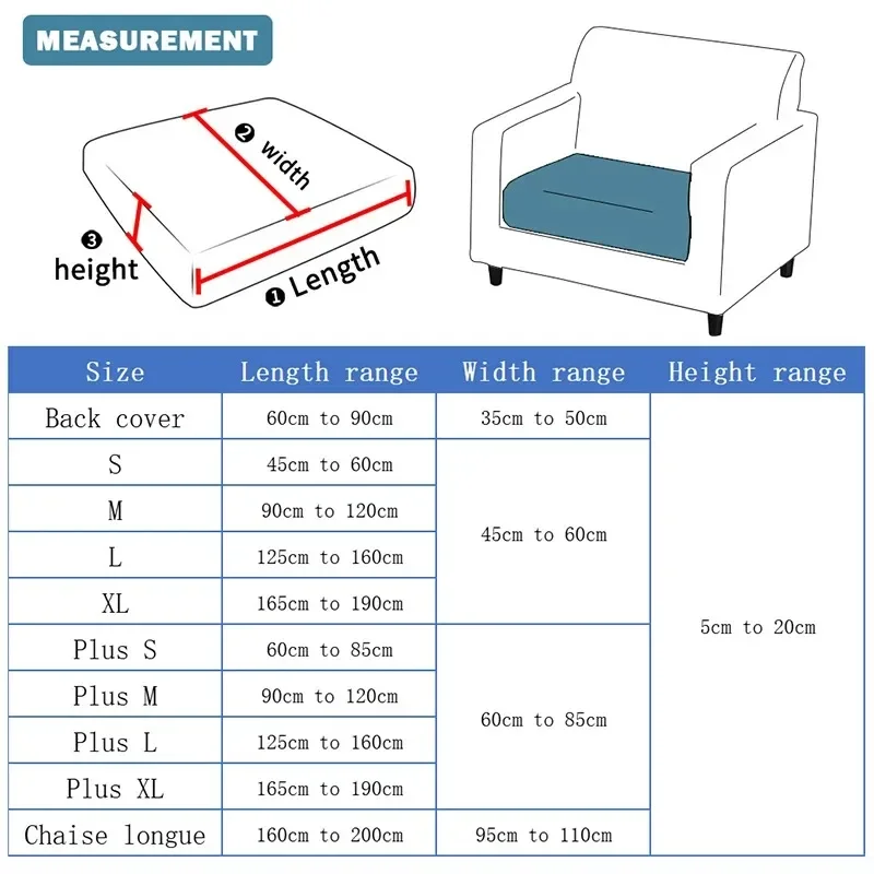 Jacquard Sofa Seat Cushion Cover Elastic Removable Sofa Cover Furniture Protector L Shape Armchair Single Sofa Slipcovers 2