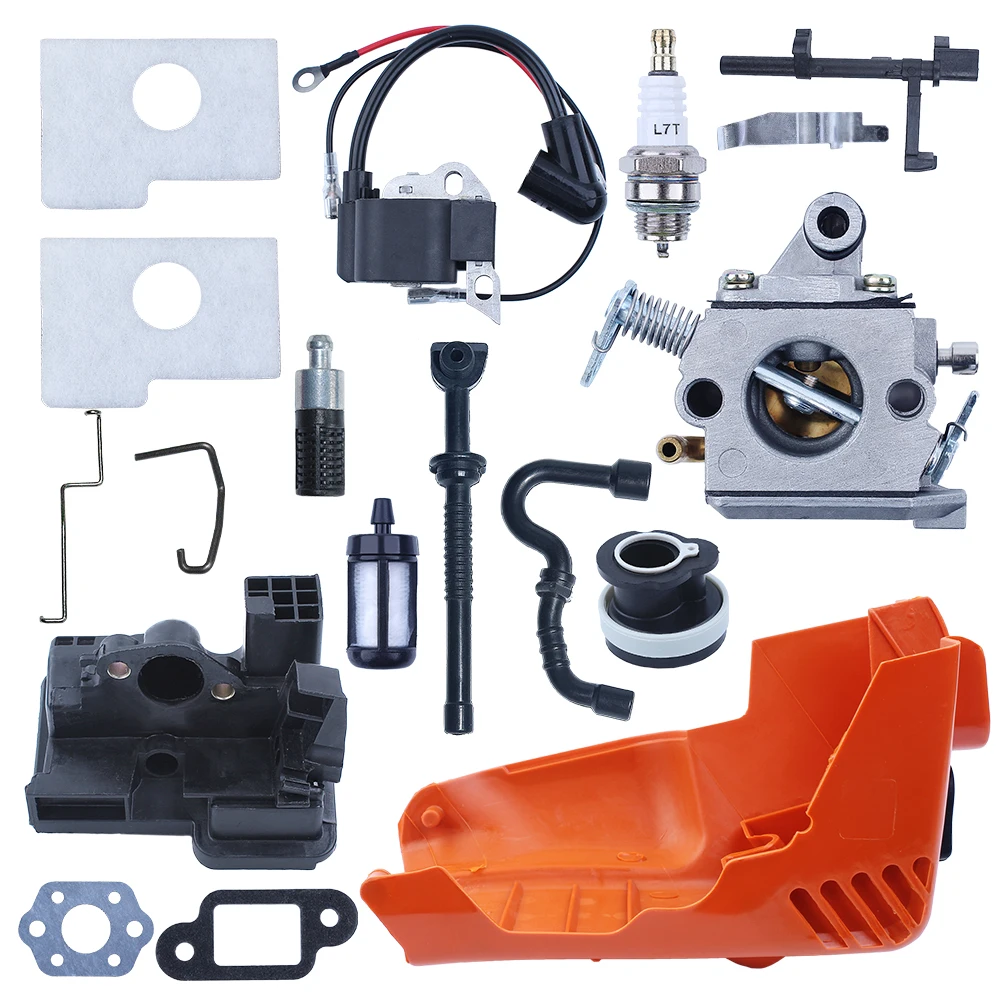 Cylinder Cover Carburetor Ignition Coil For Stihl MS180 MS170 018 017 Tune-up Kit Air Filter Housing Chainsaw Spare Parts 4