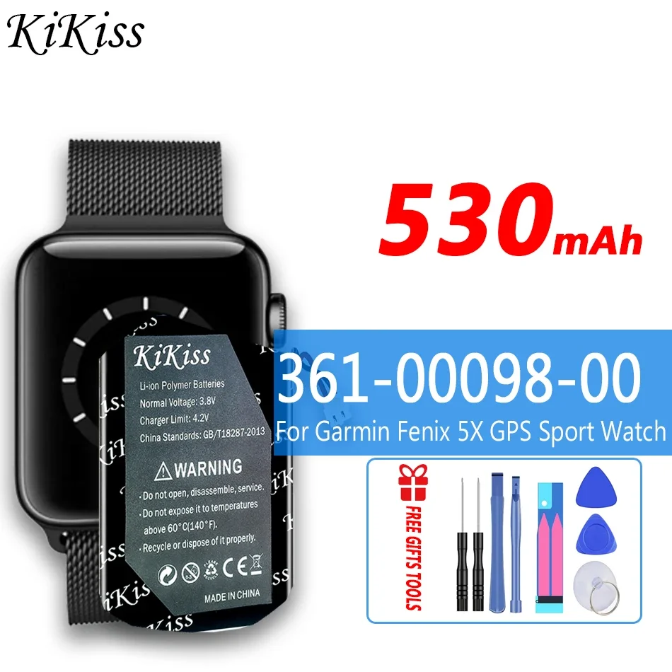 Battery 361-00097-00 361-00096-00 361-00098-00 For Garmin Fenix 5 /Fenix 5S /Fenix 5X (Fenix5 Fenix5S Fenix5X) Smart Watch