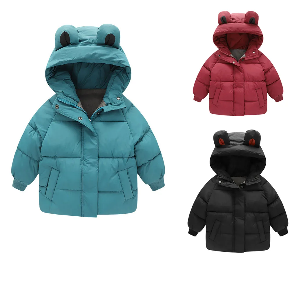 2022WinterToddlerBabyBoysJacketsForBoysHoodedThickWarmGirls