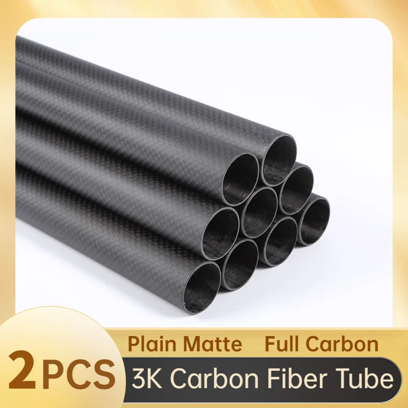 Carbon Fiber Tube 3K 1000mm Length 1mm Wall Thickness 5mm-35mm Calibre