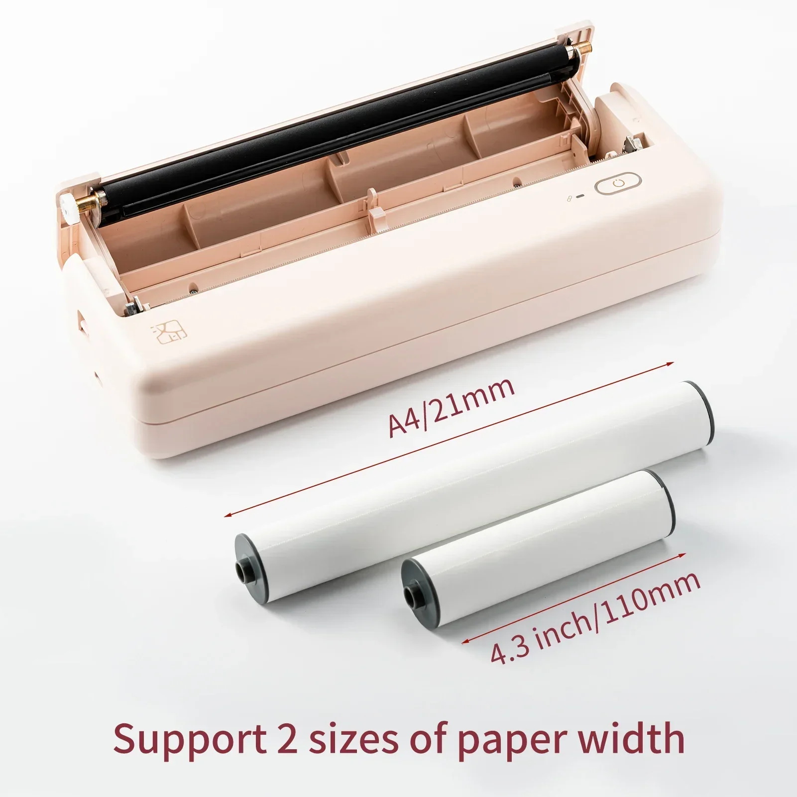 GlowMartHPRT MT810 portable BT wireless travel printer compatible with Android iOS and computer support for 8 inch and 4 inch