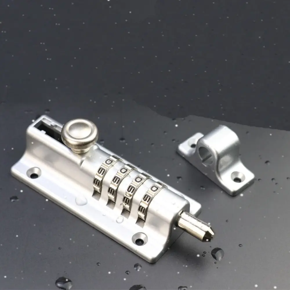 Thicken Combination Locking Bolt Solid Security Sliding Door Password Lock Zinc Alloy 4 Digit Combi Bolt for Shed Gate Fences