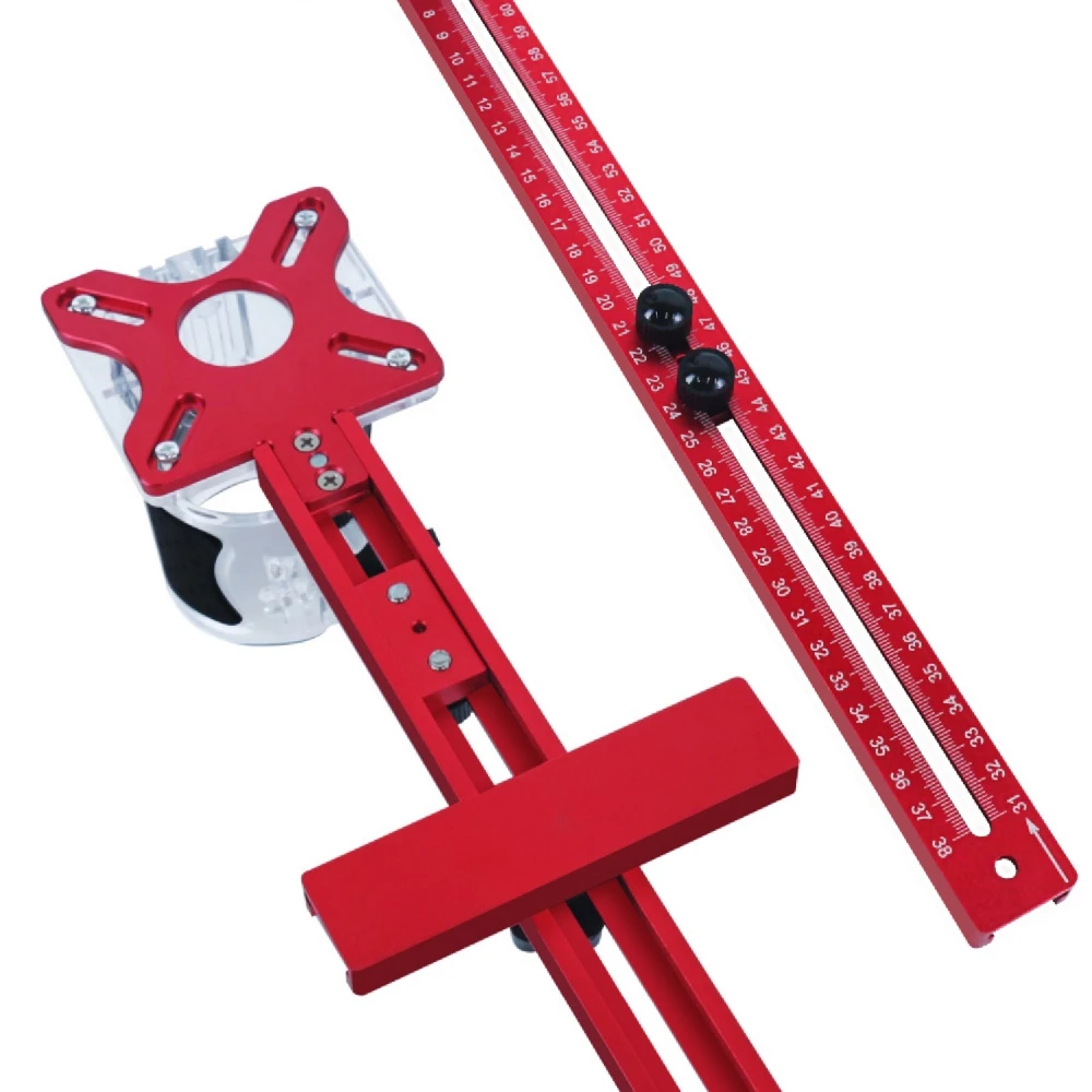 3 in 1 Router Frees Groef Beugel Houtbewerking Snijden en Frezen Cirkelvormig Hulpgereedschap Aluminium Router Cirkel Snijmal_voghion.com
