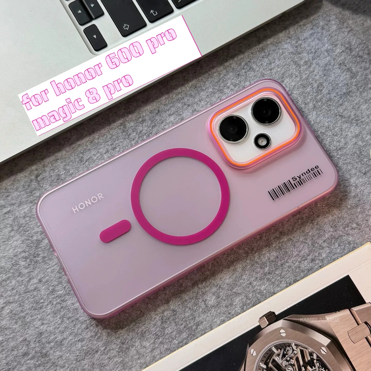 Slim Skin Feel Magnetic Wireless Charging Case with Anti-Fingerprint Shockproof Protection