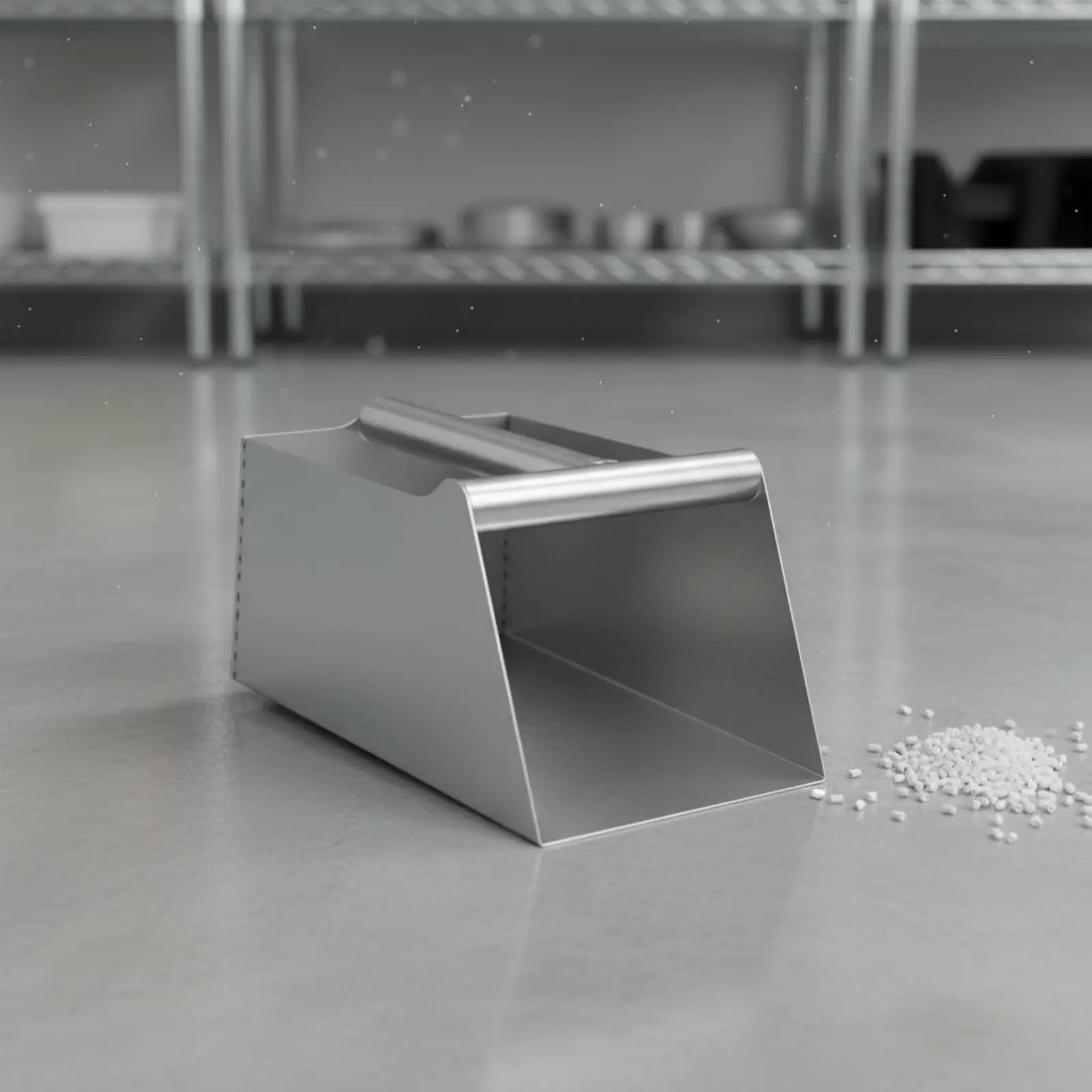 작업장용 쓰레기 삽 녹 방지 대용량 금속 쓰레받이 스테인리스 스틸 곡물 삽 부식 방지