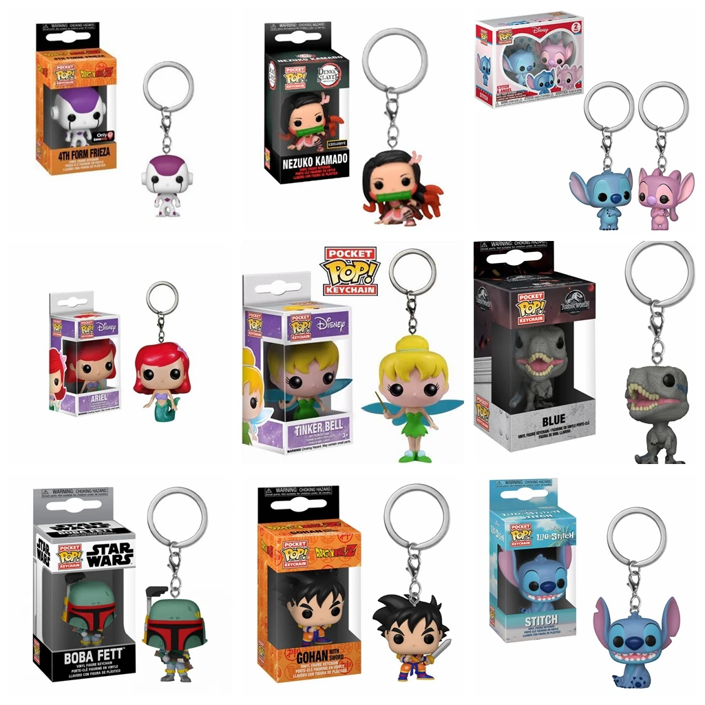 thumbnail image 5 of Funko POP Star Wars Llavero Juguete Dragones Ball Demon Killer STITCH ANGEL Rick y Morty Naruto My Hero Todoroki Muñeco Juguete para niños, 5 of 5