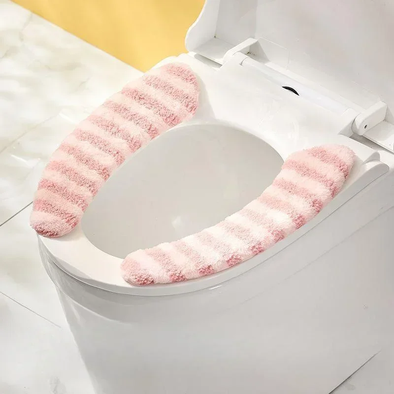Toilet Seat Cushion Cover Washable Soft Warmer Cover Thickened Toilet Mat