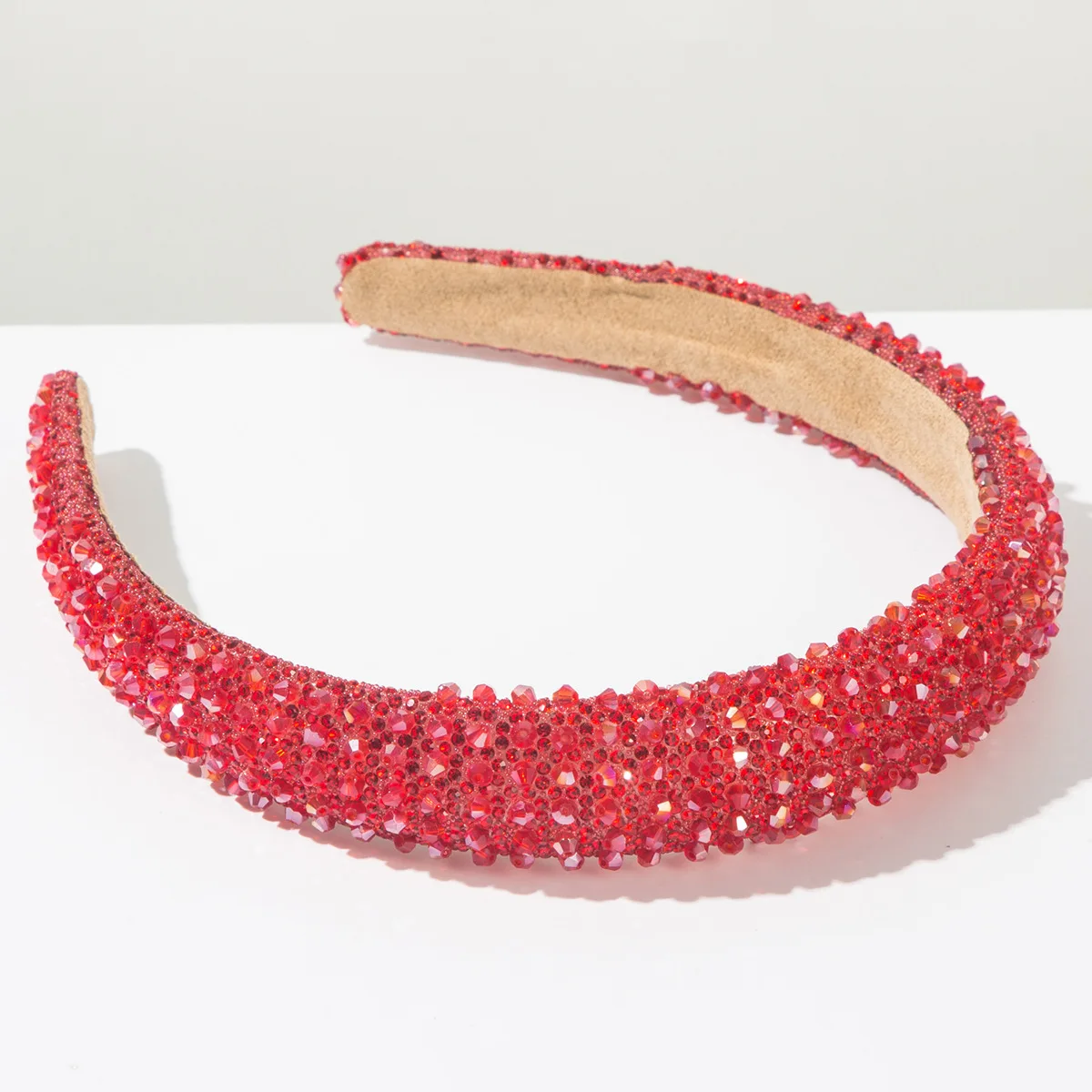 Elegantes, glänzendes Strass-Stirnband im koreanischen Stil, einfaches, modisches Haarband, kreatives Damen-Haar-Accessoire, glänzendes, vollständig mit Strass besetztes Stirnband – Detail 12